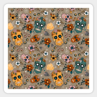 Sugar Skull Pattern Sticker